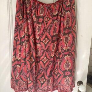 Vintage Lightweight Made in India Size L Flouncy Cotton Skirt